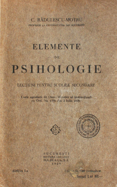 Elemente de psihologie (1930)