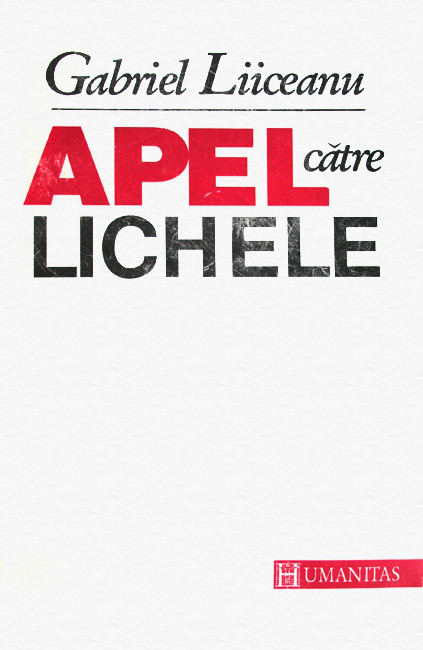 Apel catre lichele (prima editie, 1992)