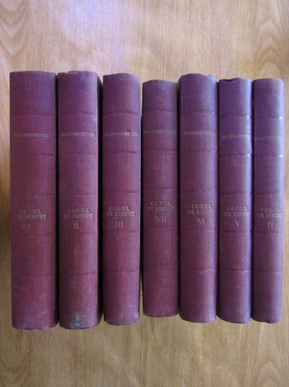 Codul de comerciu (7 vol., editia princeps, 1904)