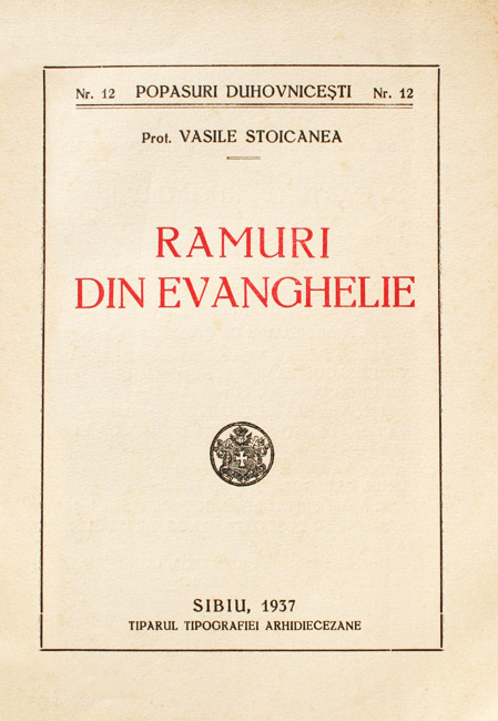 Ramuri din Evanghelie (editia princeps, 1937)