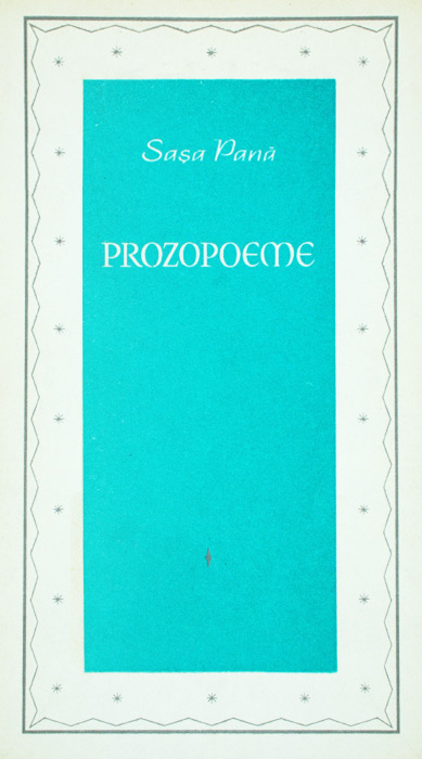 Prozopoeme (avangarda, editia princeps)