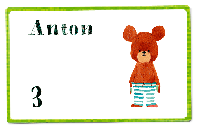 Anton este un mare cititor, umblă cu cărţile după el peste tot. Seamănă cu Dicky, dar are urechile mai mari.