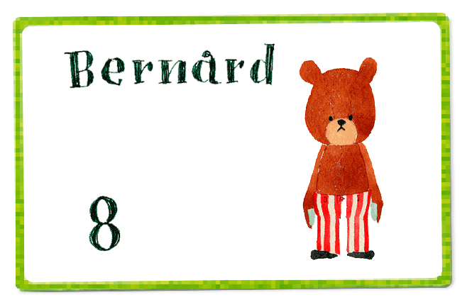 Bernard e cel mai înalt, dar şi cel mai distrat. Nu se ştie exact de ce, dar  are şi urechile cele mai mici.