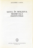 Satul in Moldova medievala. Institutiile