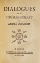 Dialogues sur le commandement (editia princeps, 1925) Dialogues sur le commandement (editia princeps, 1925)