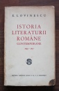 Istoria literaturii romane contemporane (editia princeps, 1937) Istoria literaturii romane contemporane (editia princeps, 1937)