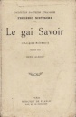 Le Gai Savoir Le Gai Savoir