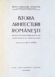 Istoria arhitecturii romanesti (editia princeps, 1937)
