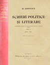 Scrieri politice si literare (editia princeps, 1905) Scrieri politice si literare (editia princeps, 1905)