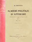 Scrieri politice si literare (editia princeps, 1905)
