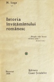 Istoria invatamantului romanesc (editia princeps, 1928)