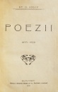 Poezii (editia princeps, 1908) Poezii (editia princeps, 1908)