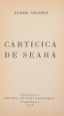 Carticica de seara (editia princeps, 1935) Carticica de seara (editia princeps, 1935)