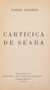 Carticica de seara (editia princeps, 1935)